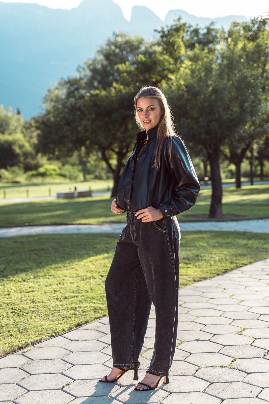 Faded Black Denim Pants