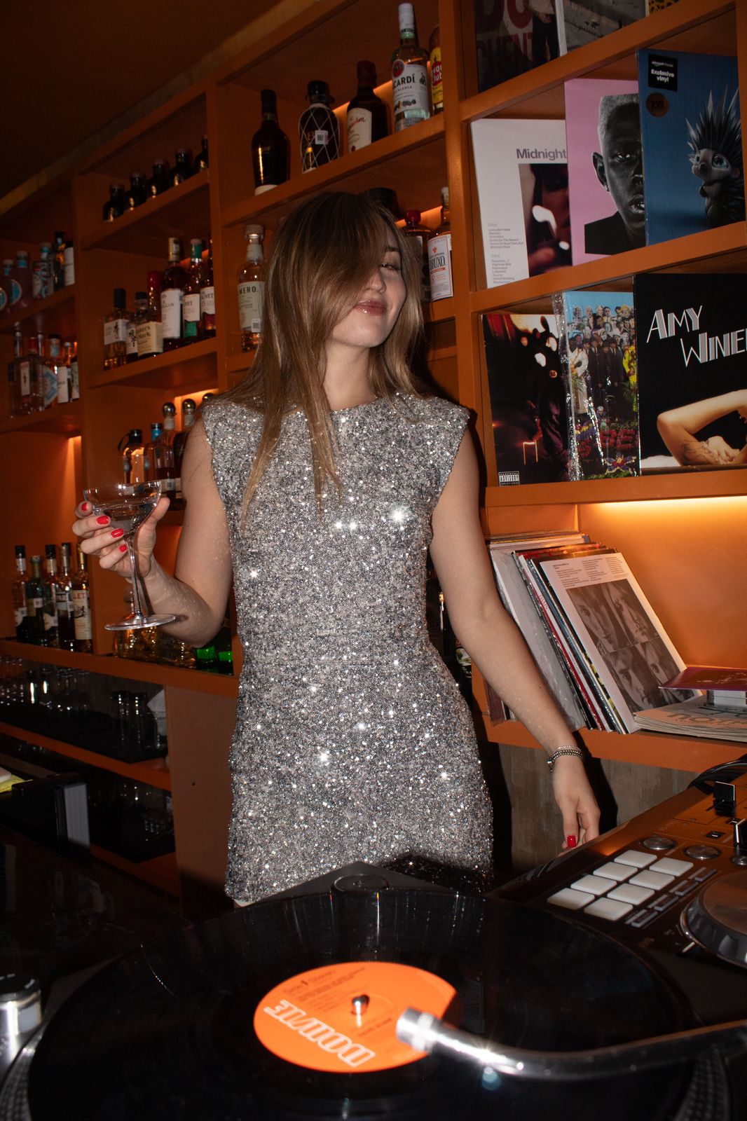 Silver Sequin Dress