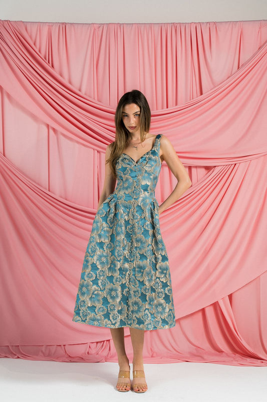 Royal Garden Midi dress