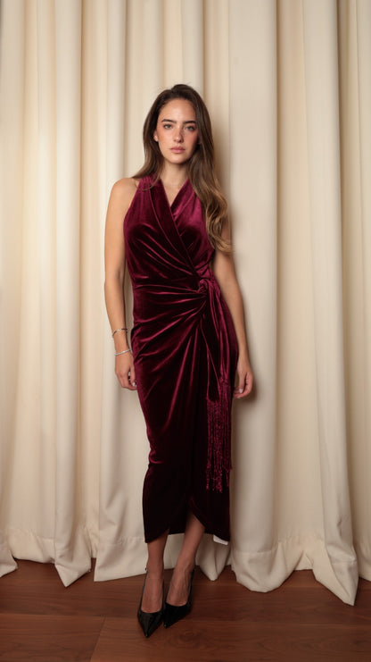 Draped Dress — Asymmetric wrap silhouette