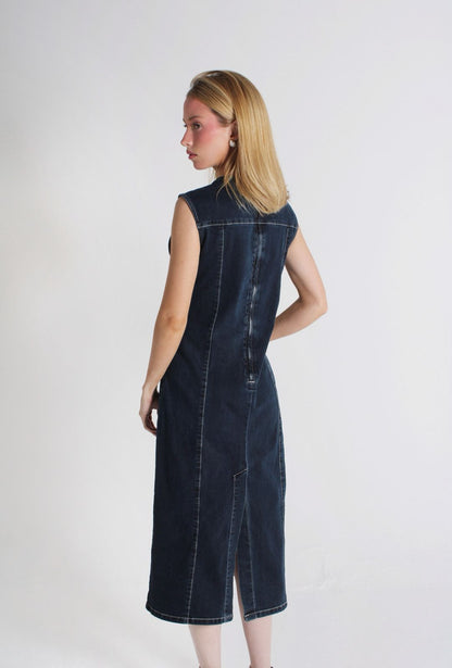 Sleeveles Denim Dress