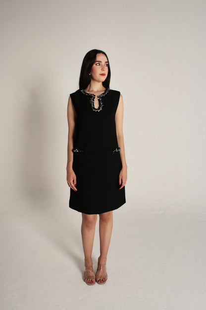 Black Dress With Diamonds