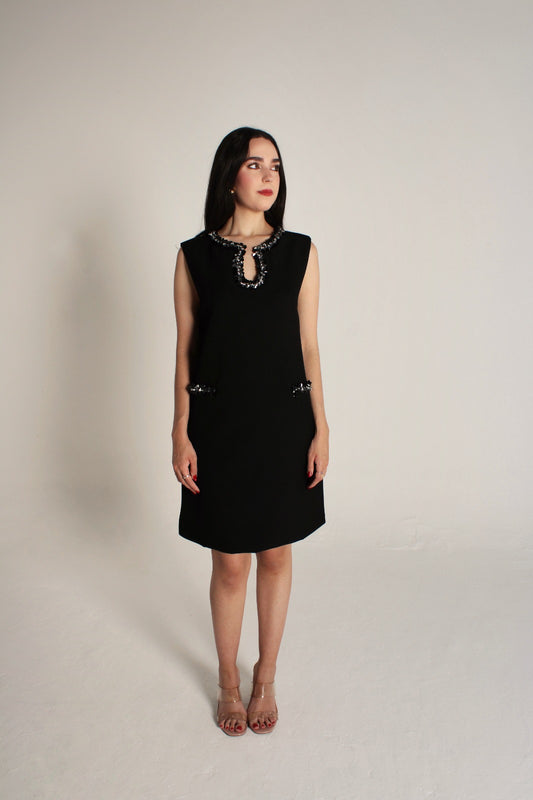 Black Dress With Diamonds