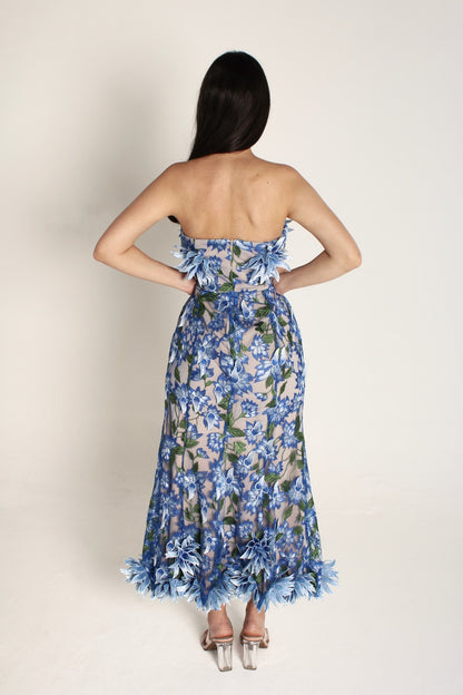 Blue Straple Dress