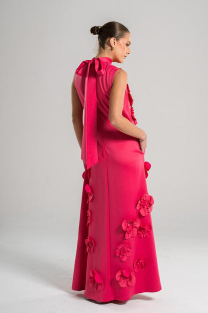 Fiusha Dress With Flowers