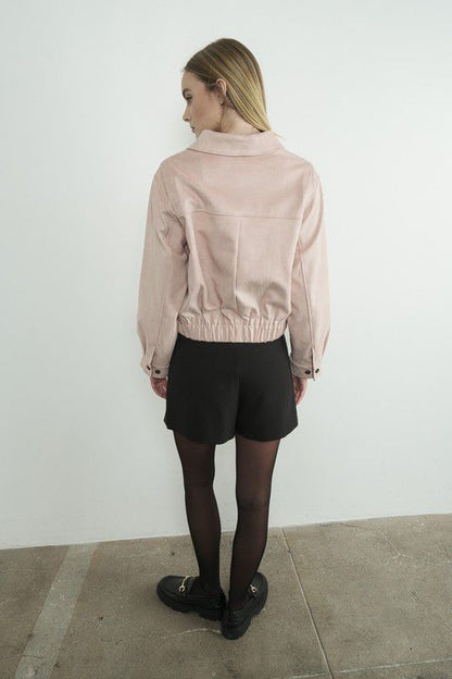 Pink Suede Jacket