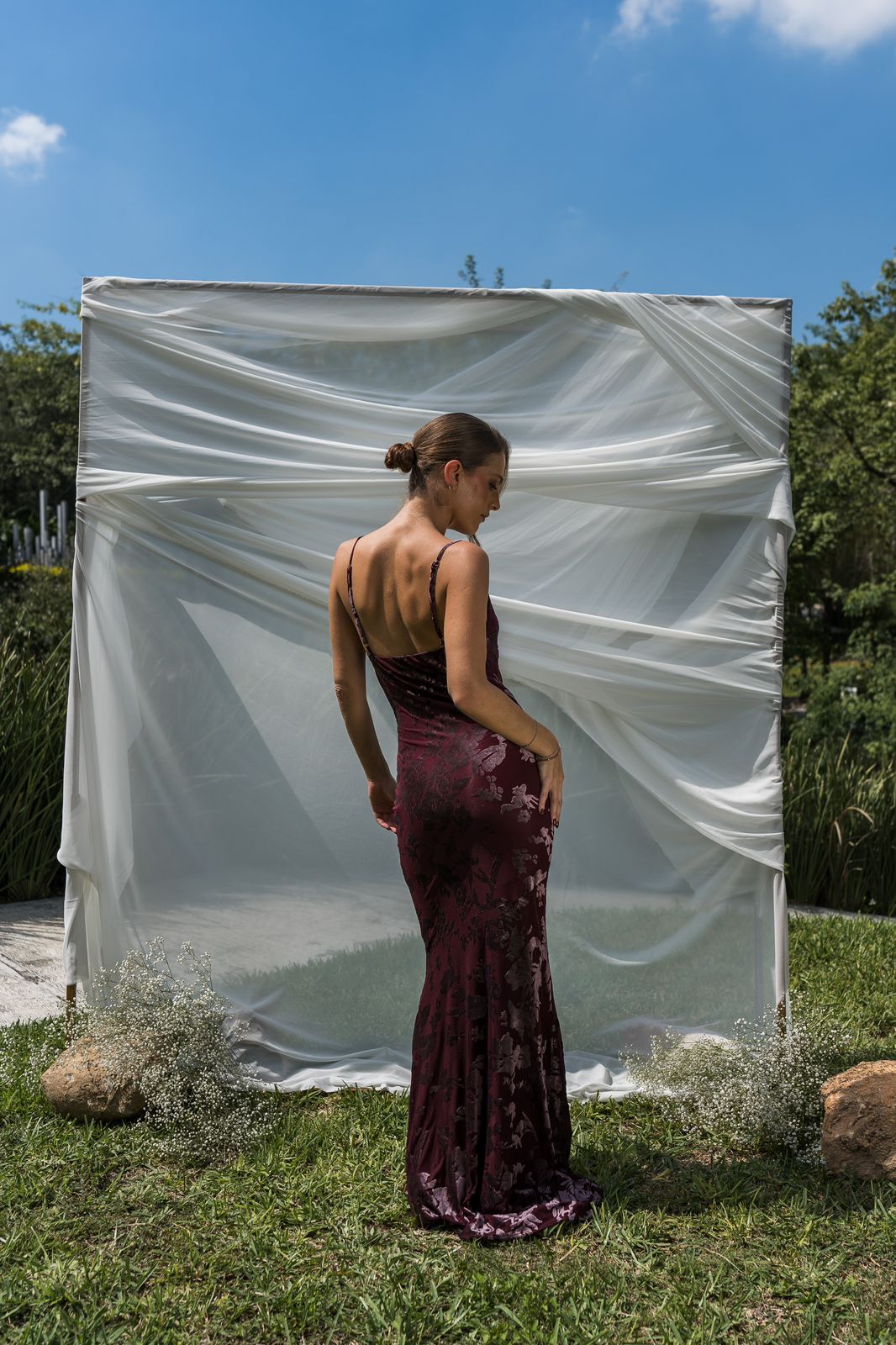 Burgundy Dress