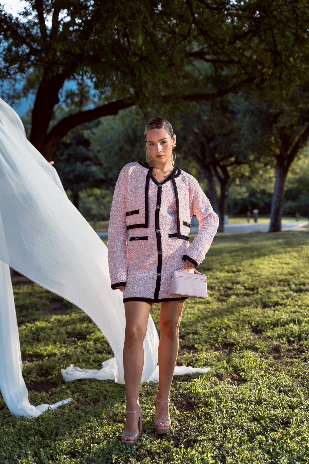 Tweed Jacket and Dress Set