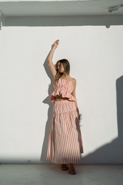 Stripes Island skirt