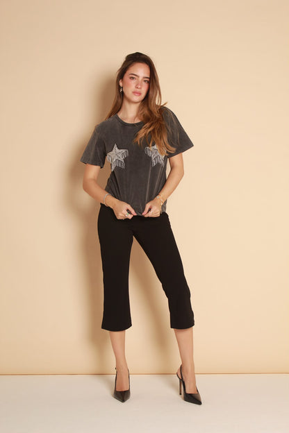 Stella Star Tee — Washed Charcoal