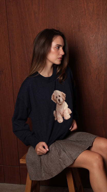 Milo Teddy Knit Sweater —