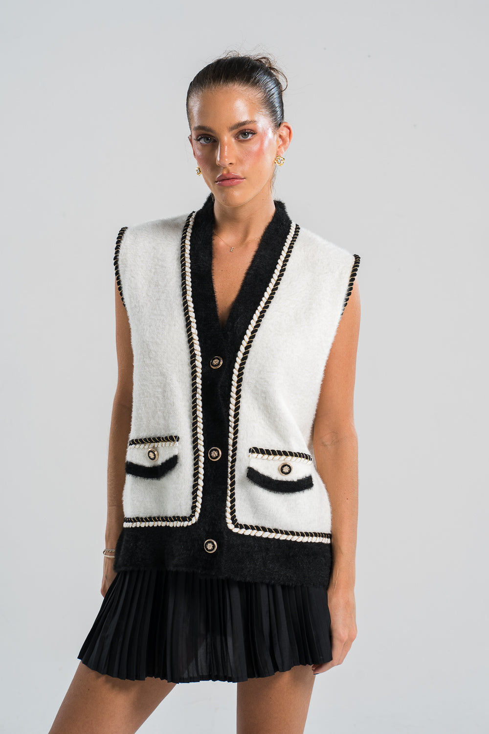 Black & White Vest