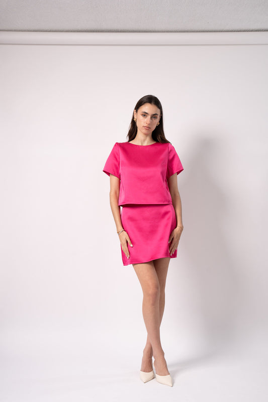 Satin Pink Blouse