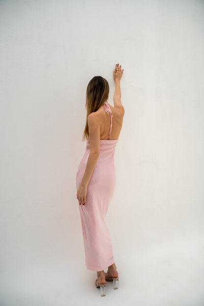 sequin rose dress