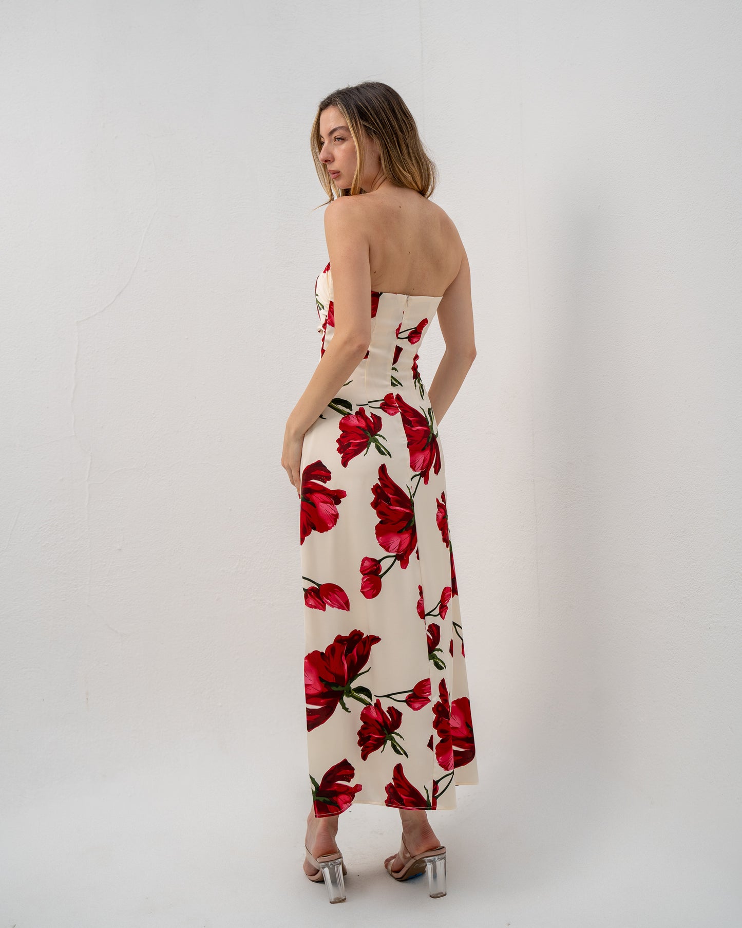 Rose Gala Strapless Gown