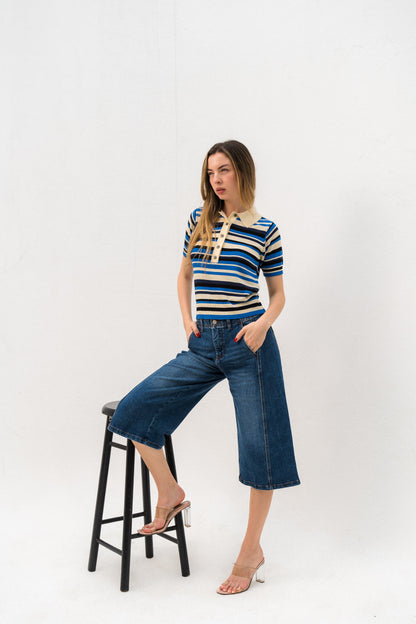 Denim long jorts