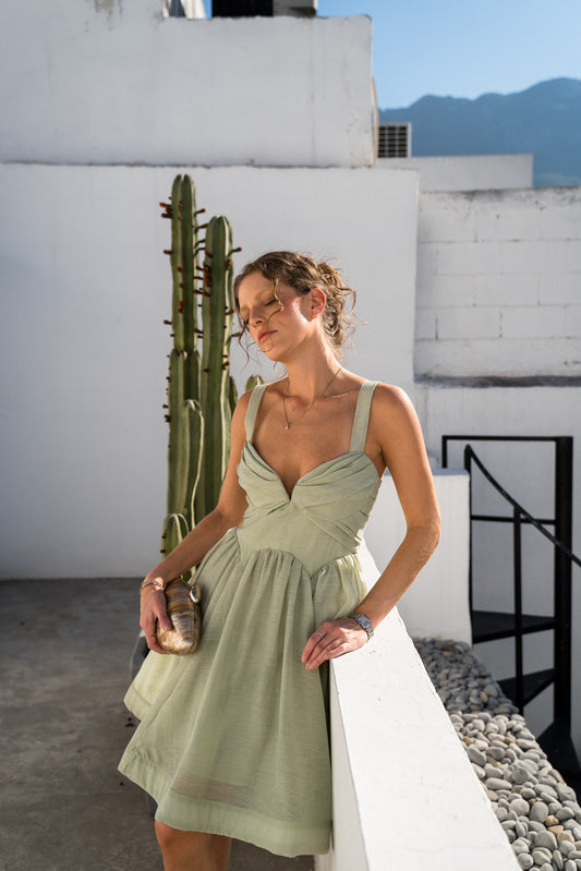 Sage mini dream dress