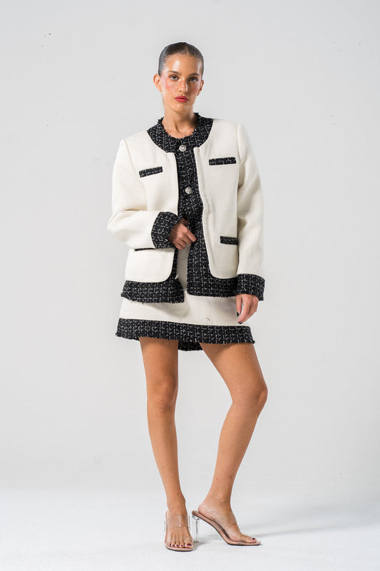Classy Sweater & Short Skirt