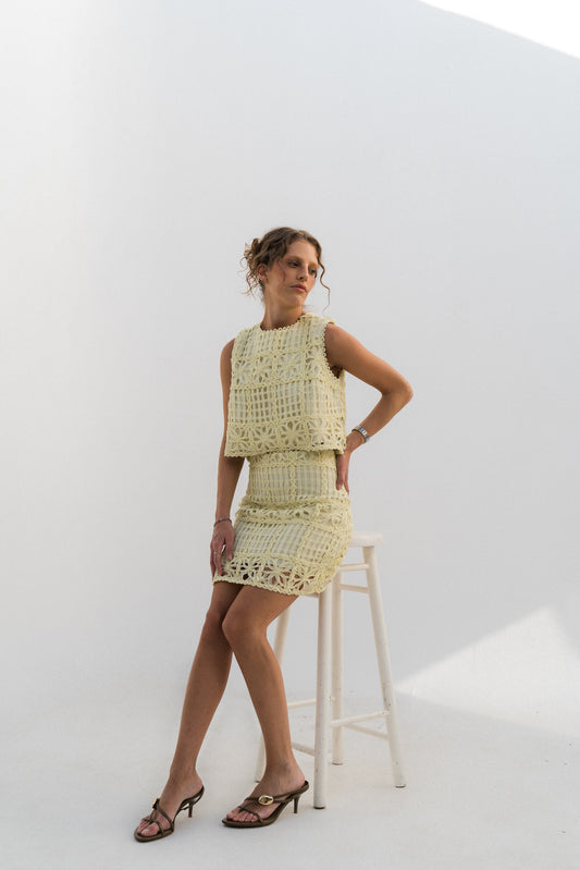 Crochet butter skirt