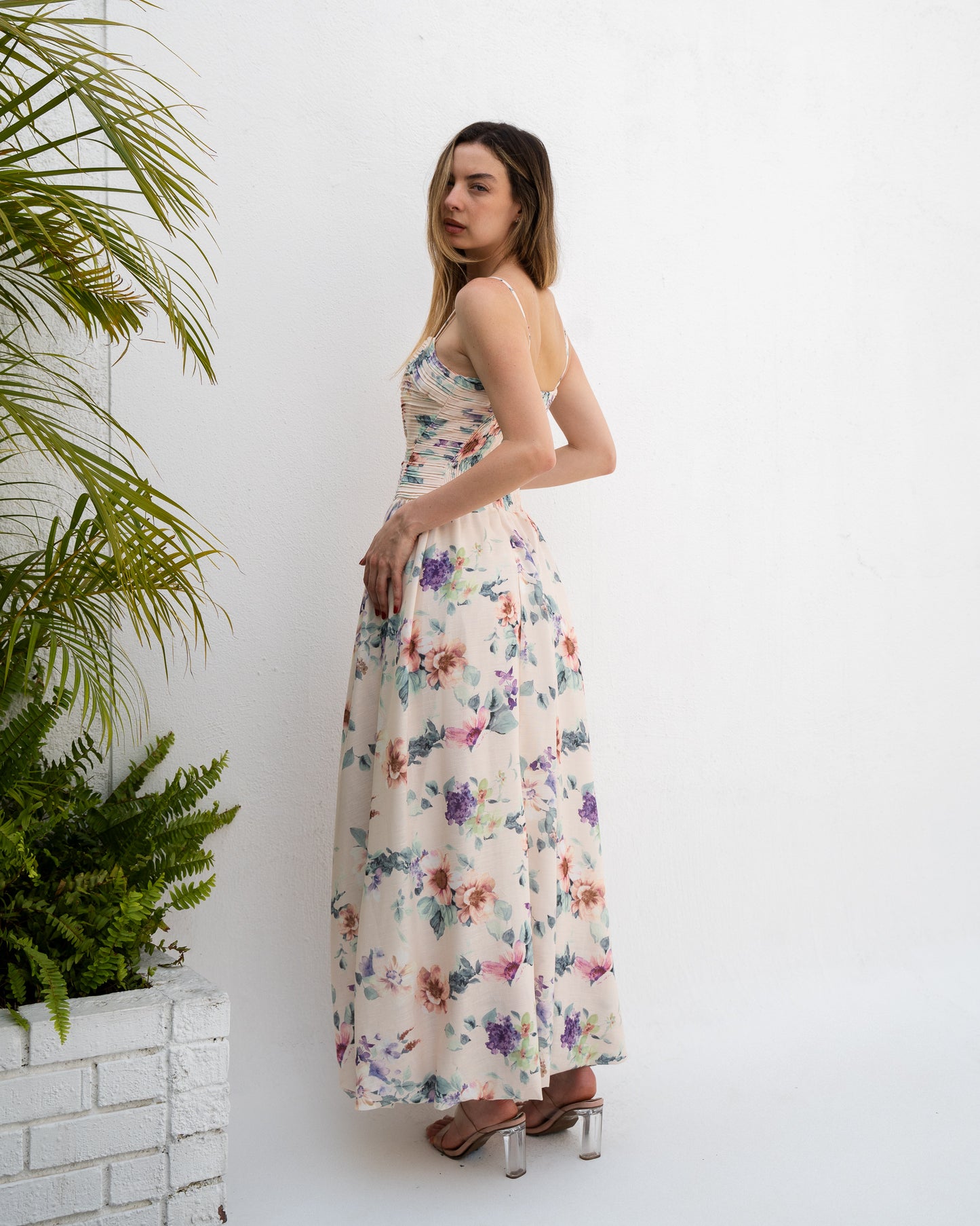 Sienna Floral Cascade Dress