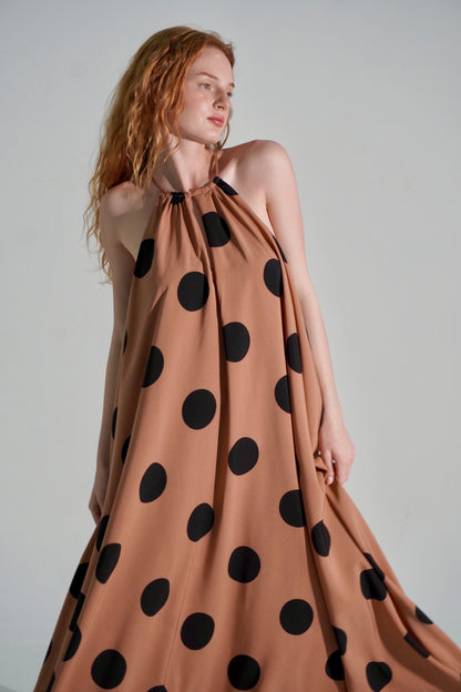 Polkadot halter dress