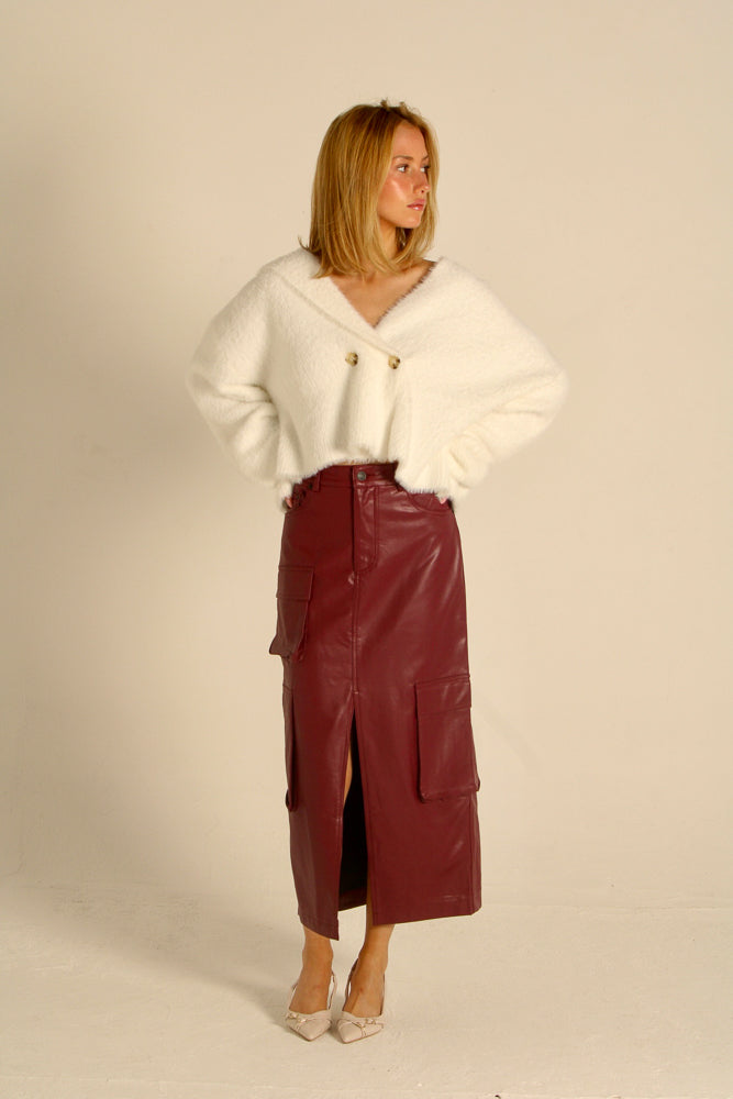 Burgundy Skirt