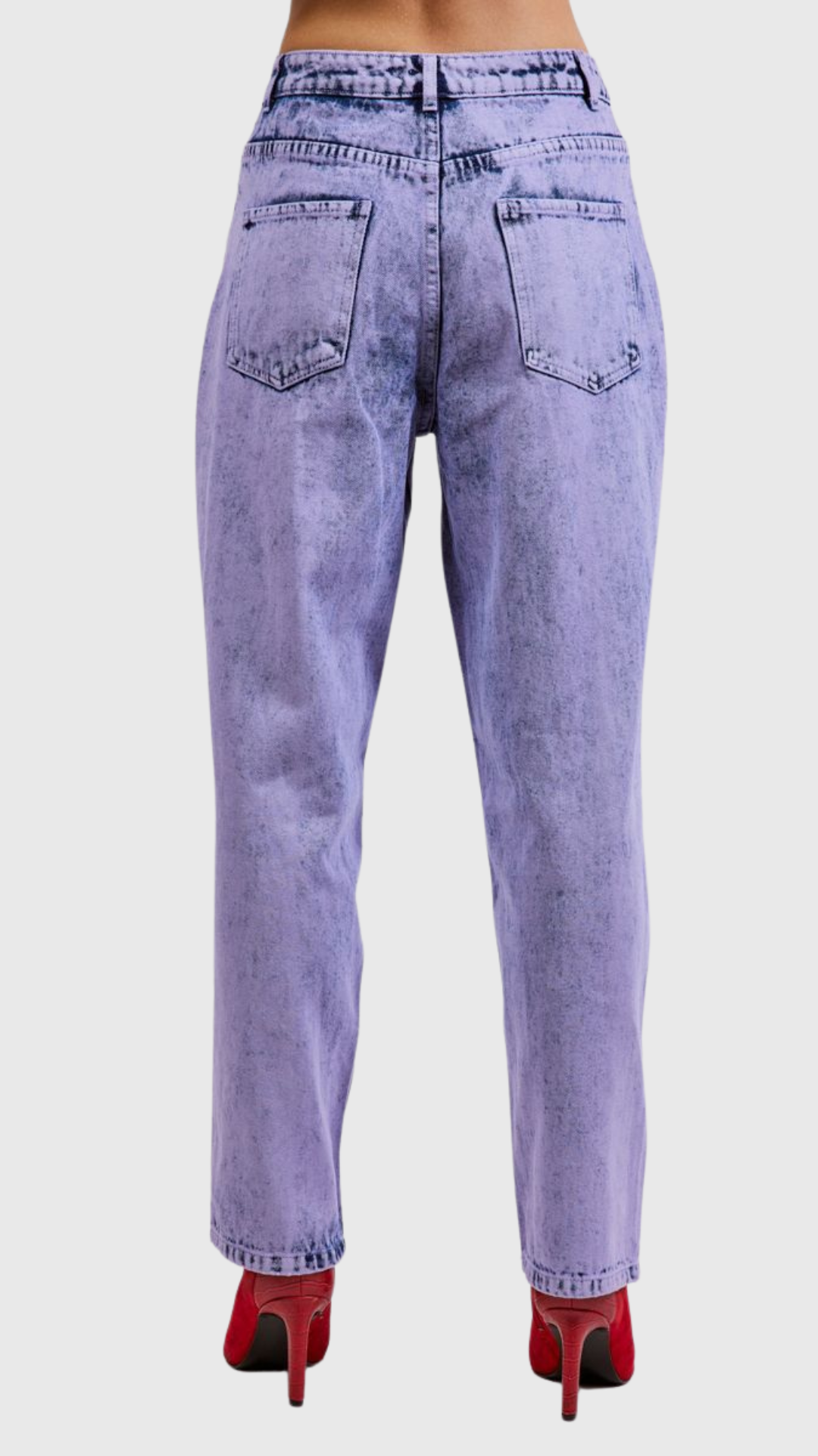 Purple Denim Pants