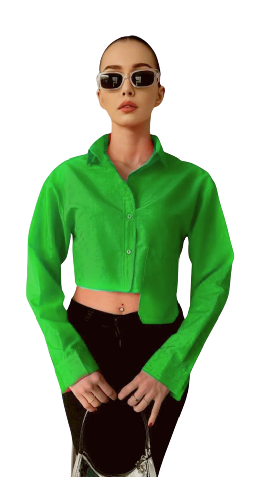 Green Buttoned Down Shirt